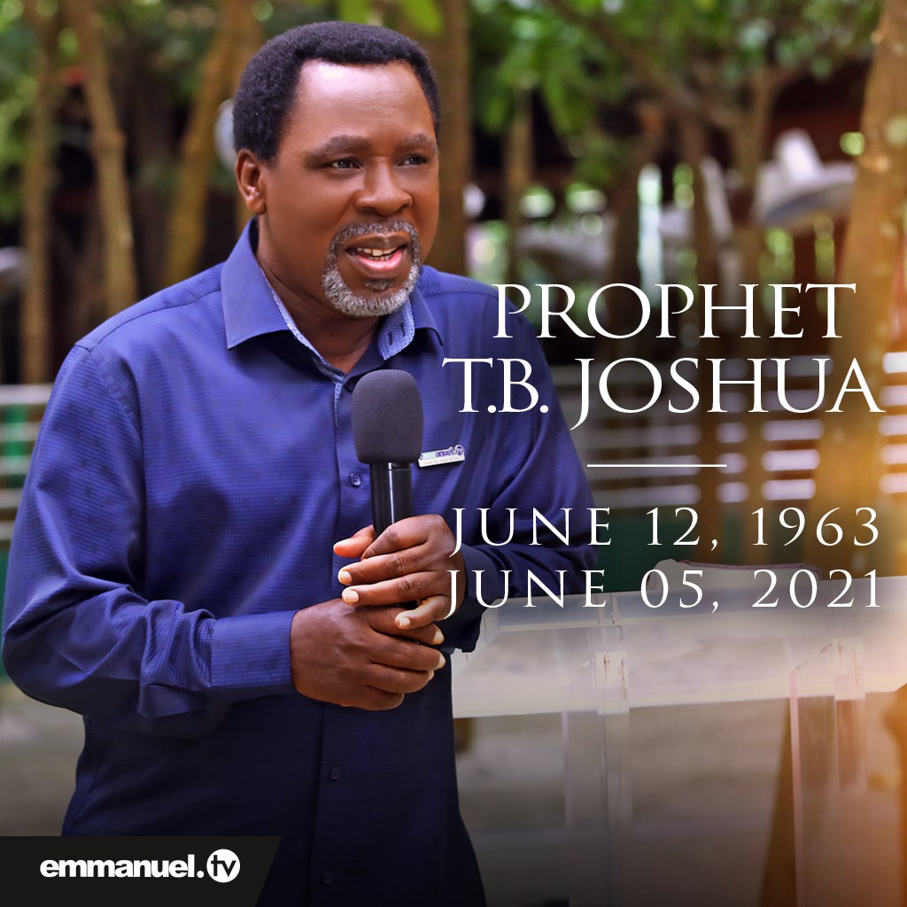 décès du prophète nigérian tb joshua