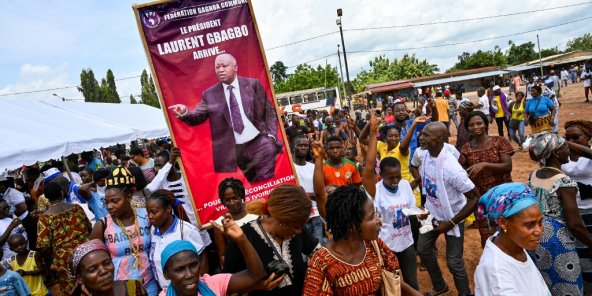 un retour triomphal en côte d'ivoire pour laurent gbagbo après dix ans d'absence, magnifestaion