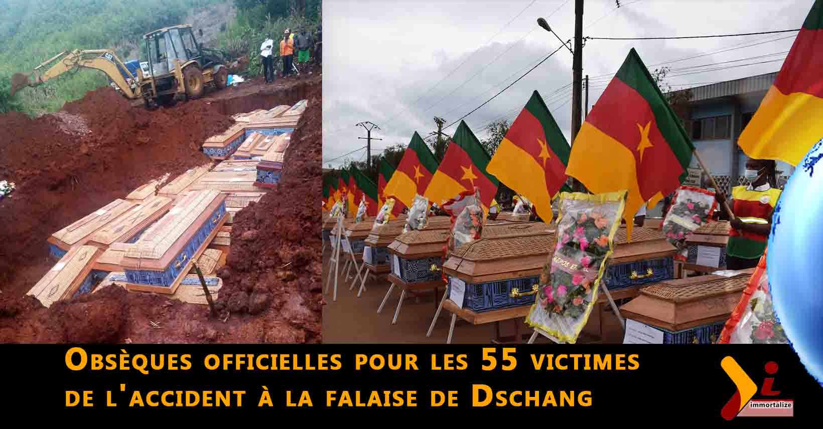 obsèques officielles pour les 55 victimes de l'accident à la falaise de dschang